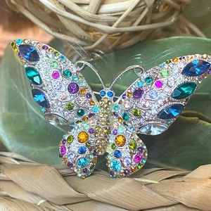 Vintage Colorful 🦋 Butterfly Brooch